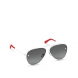 Louis Vuitton The LV Pilot Sunglasses in Red - Women - Accessories Z1637U