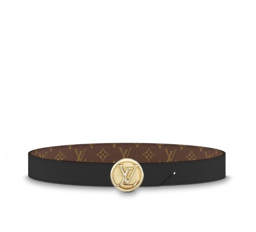Louis Vuitton Monogram LV Circle logo 35MM Reversible Belt M0058U Louis Vuitton Monogram LV Circle logo 35MM Reversible Belt M0058U