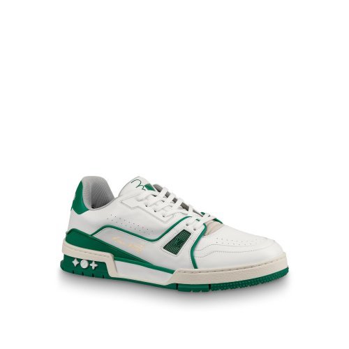 Louis Vuitton LV TRAINER SNEAKER in Green - Shoes 1A54HR