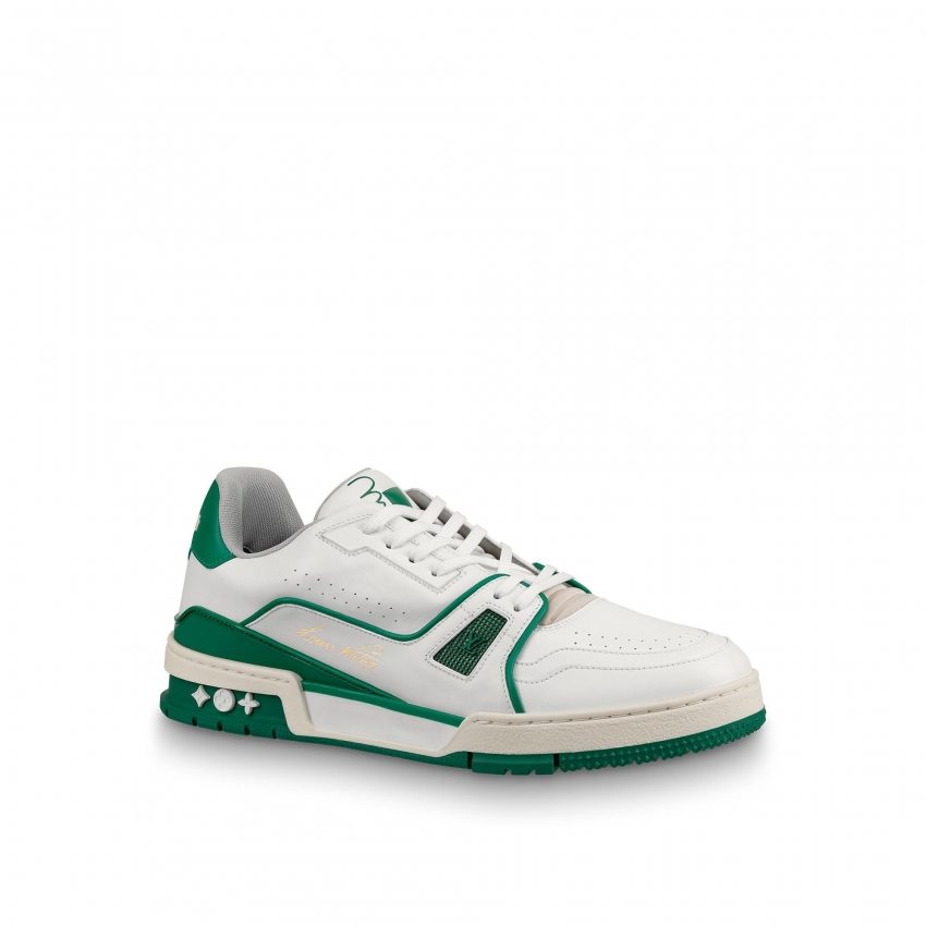 Louis Vuitton LV TRAINER SNEAKER in Green - Shoes 1A54HR