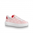 Louis Vuitton Patent Monogram Time Out Sneaker 1A58B1 ROSE/ROUGE