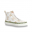 Louis Vuitton Patent Monogram Stellar Sneaker Boot 1A58CO Blanc/Moka