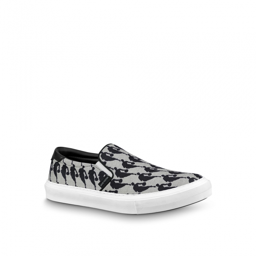Louis Vuitton LVxNBA Trocadero Slip-On in Grey - Highlights 1A8EM0