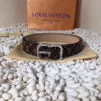 Louis Vuitton Monogram Canvas Mini 25MM Belt M9584W Silver