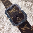 Louis Vuitton Monogram Canvas Mini 25MM Belt M9584W Silver