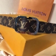 Louis Vuitton Monogram Canvas Mini 25MM Belt M9584W Silver