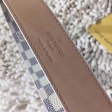 Louis Vuitton Damier Azur Canvas Mini 25MM Belt M9782V Silver