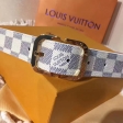 Louis Vuitton Damier Azur Canvas Mini 25MM Belt M9782V Silver