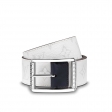 Louis Vuitton Monogram White Reverso buckle 40MM Reversible Belt M0003N