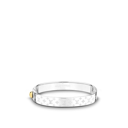 Louis Vuitton Nanogram Cuff in Silver - Accessories M00249