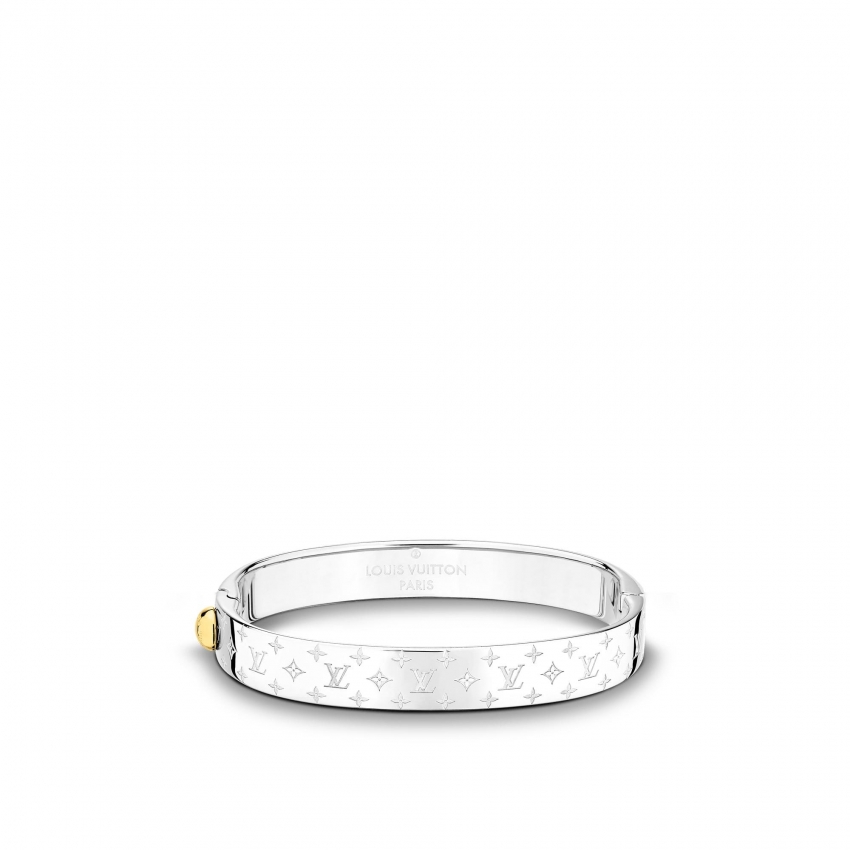 Louis Vuitton Nanogram Cuff in Silver - Accessories M00249