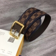 Louis Vuitton Damier Ebene Reverso 40MM Reversible Belt M0038U Brown