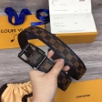 Louis Vuitton Damier Ebene Reverso 40MM Reversible Belt M0038U Brown