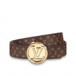 Louis Vuitton LV Circle 20mm Reversible Belt Monogram in Black - Accessories M0053V