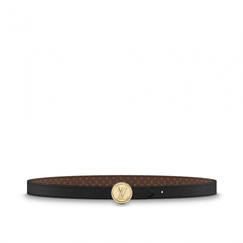 Louis Vuitton LV Circle 20mm Reversible Belt Monogram in Black - Accessories M0053V