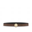 Louis Vuitton LV Circle 25mm Reversible Belt Monogram in Black - Accessories M0054U