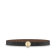 Louis Vuitton LV Circle 25mm Reversible Belt Monogram in Black - Accessories M0054U