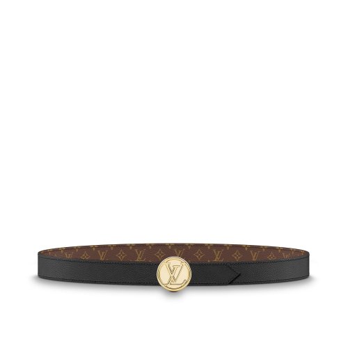 Louis Vuitton LV Circle 25mm Reversible Belt Monogram in Black - Accessories M0054U