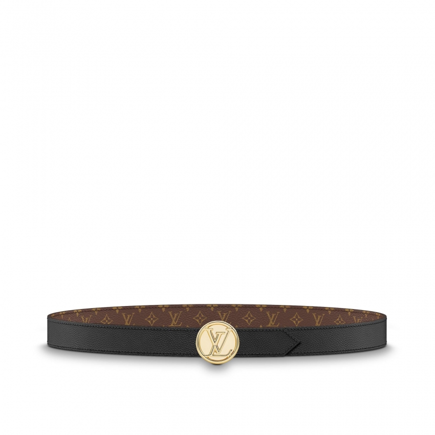 Louis Vuitton LV Circle 25mm Reversible Belt Monogram in Black - Accessories M0054U
