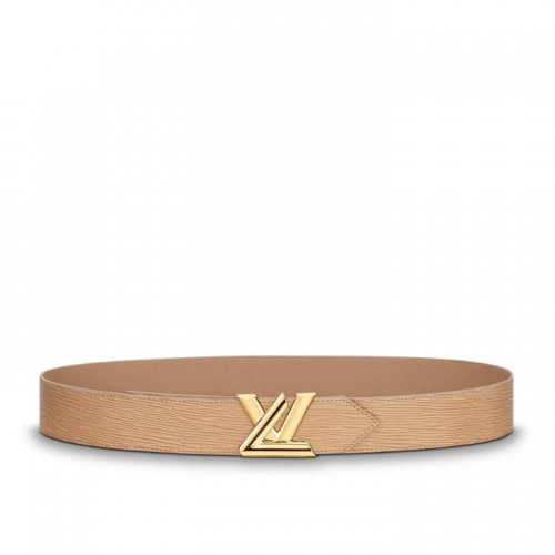 Louis Vuitton Epi Leather LV Twist 40MM Belt M0071W Camel Louis Vuitton Epi Leather LV Twist 40MM Belt M0071W Camel