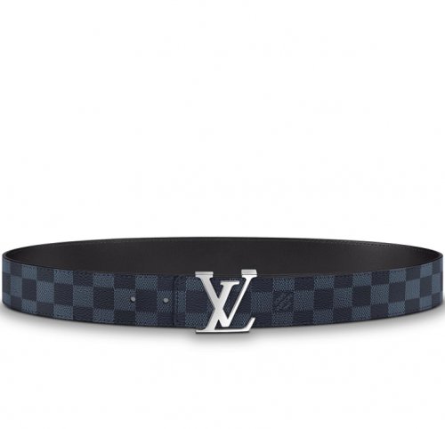 Louis Vuitton Damier Cobalt canvas LV Initiales 40mm Reversible Belt M0087S