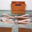 Louis Vuitton Epi LV Malletier 25MM Belt M0095U Rose Ballerine Pink