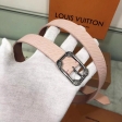 Louis Vuitton Epi LV Malletier 25MM Belt M0095U Rose Ballerine Pink