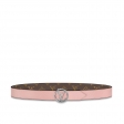 Louis Vuitton LV Circle 35MM Reversible Belt M0118U Rose Ballerine Pink