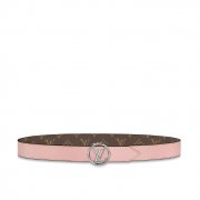 Louis Vuitton LV Circle 35MM Reversible Belt M0118U Rose Ballerine Pink