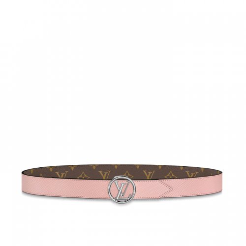 Louis Vuitton LV Circle 35MM Reversible Belt M0118U Rose Ballerine Pink