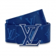 Louis Vuitton LV Initiales 40MM Reversible Belt Men M0159S Blue