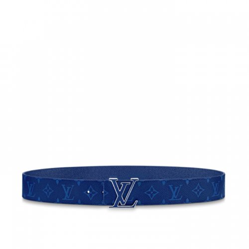 Louis Vuitton LV Initiales 40MM Reversible Belt Men M0159S Blue Louis Vuitton LV Initiales 40MM Reversible Belt Men M0159S Blue