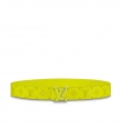 Louis Vuitton LV Initiales 40MM Reversible Belt Men M0160S Yellow