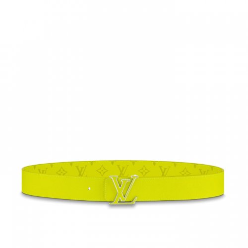 Louis Vuitton LV Initiales 40MM Reversible Belt Men M0160S Yellow