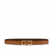 Louis Vuitton Monogram Reverse Dauphine 25mm Reversible belt M0196U Tan