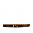 Louis Vuitton Monogram Reverse Dauphine 25mm Reversible belt M0203U Black