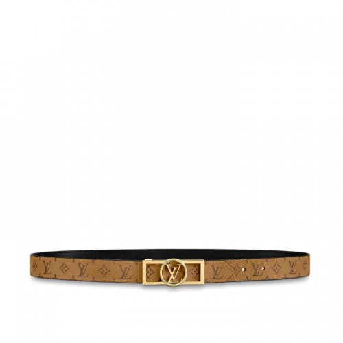 Louis Vuitton Monogram Reverse Dauphine 25mm Reversible belt M0203U Black