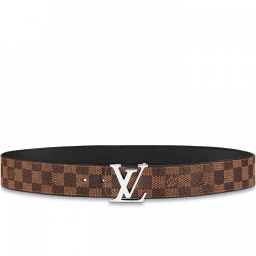 Louis Vuitton LV Initiales 40MM Reversible Belt Damier Graphite Canvas in Brown - Accessories M0212T Louis Vuitton LV Initiales 40MM Reversible Belt Damier Graphite Canvas in Brown - Accessories M0212T
