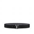 Louis Vuitton LV Initiales 40MM Reversible Belt Damier Graphite Canvas in Grey - Accessories M0213T