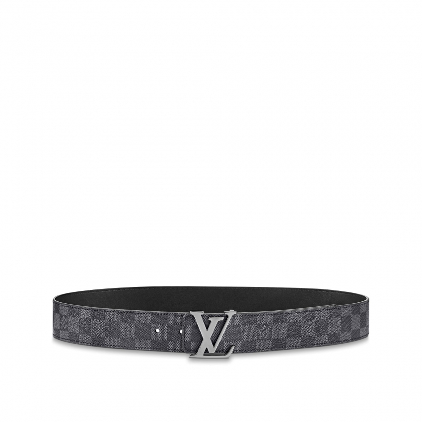 Louis Vuitton LV Initiales 40MM Reversible Belt Damier Graphite Canvas in Grey - Accessories M0213T