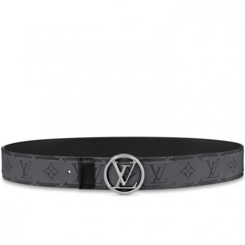 Louis Vuitton LV Circle 40MM Reversible Belt Monogram Eclipse Canvas in Brown - Accessories M0286U Louis Vuitton LV Circle 40MM Reversible Belt Monogram Eclipse Canvas in Brown - Accessories M0286U