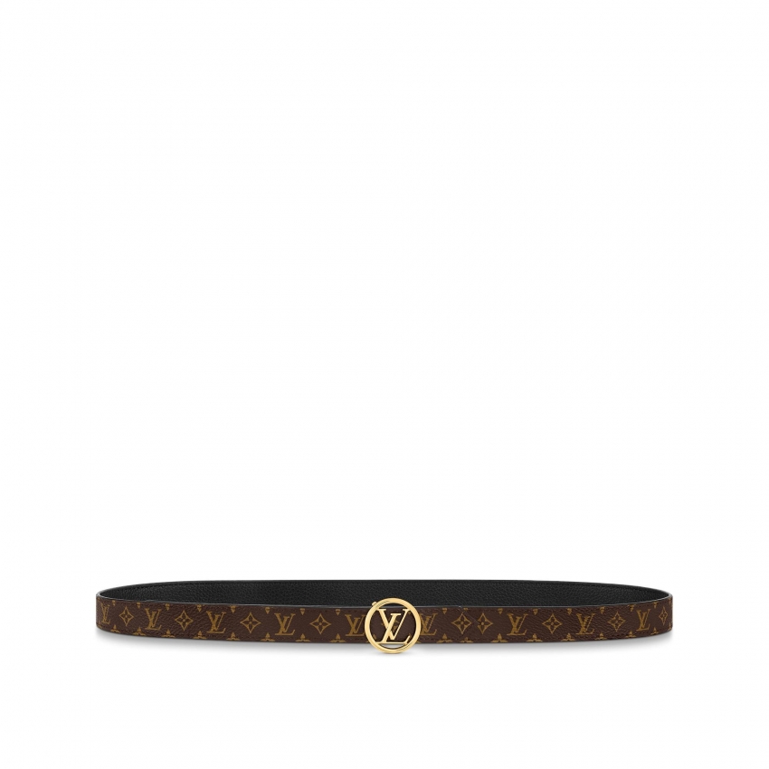 Louis Vuitton LV Circle 20mm Reversible Belt Monogram in Black - Accessories M0300U