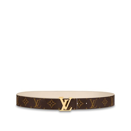 Louis Vuitton LV Initiales 30mm Reversible Monogram Creme - Women Accessories M0317U