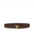 Louis Vuitton LV Initiales 40mm Reversible Belt Monogram in Brown - Accessories M0323Q