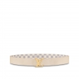 Louis Vuitton LV Initiales 40mm Reversible Belt Damier Azur in Beige - Accessories M0325Q