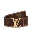Louis Vuitton LV Chain 30mm Reversible Belt Monogram in Brown - Accessories M0386U