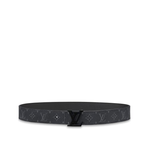 Louis Vuitton LV Initiales 40MM Matte Black Belt - Men - Accessories M0449S