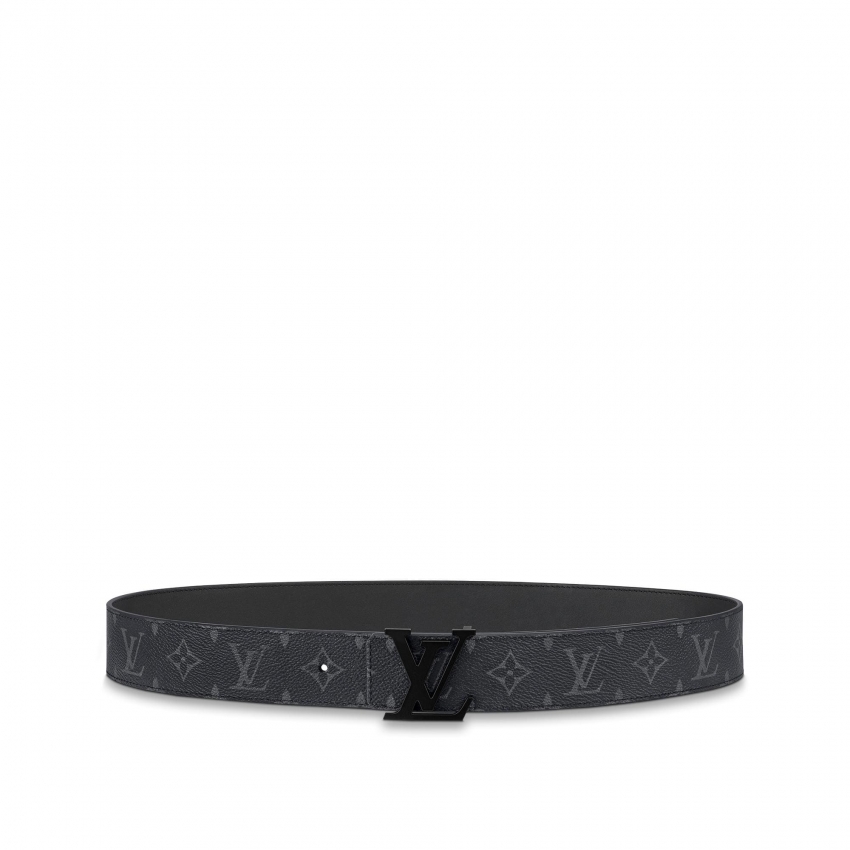 Louis Vuitton LV Initiales 40MM Matte Black Belt - Men - Accessories M0449S