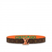 Louis Vuitton Lv Pyramide Cities Exclusive 40MM Reversible Belt - Men - Accessories M0492T
