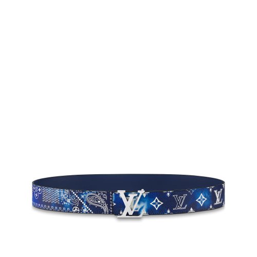 Louis Vuitton LV Initials MNG Bandana 40MM Reversible Belt - Men - Accessories M0530T